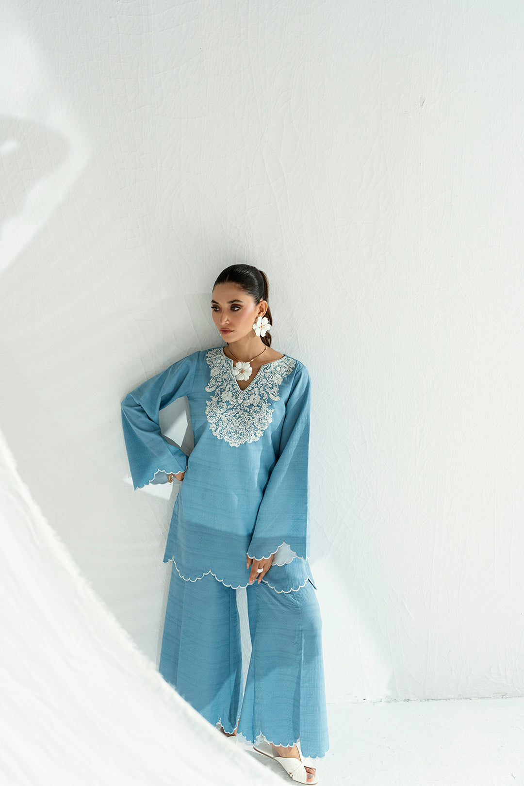 SF 244 | 2Pcs Embroidered - Pure Lawn | Ready to Wear