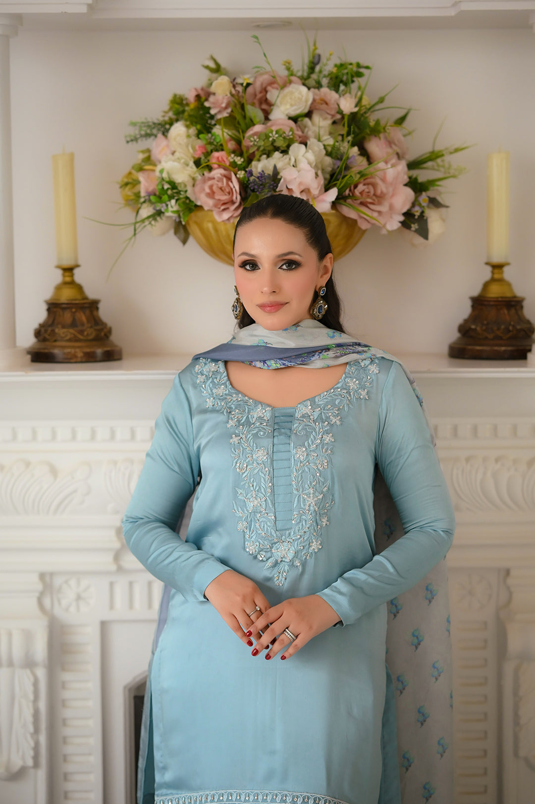 SF-234 | 3Pcs - Silk <br> Ready to Wear Festive </br>