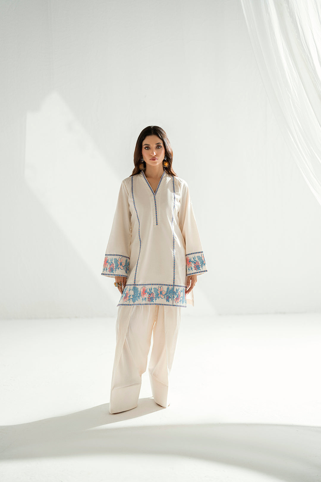 SF 243 | 2Pcs Embroidered - Pure Lawn |  Ready to Wear