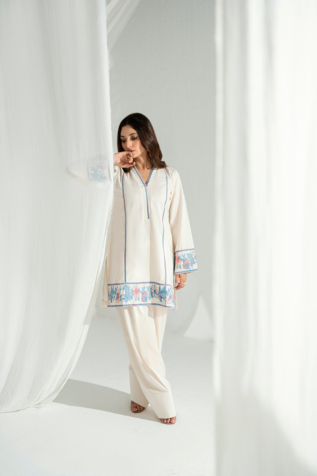 SF 243 | 2Pcs Embroidered - Pure Lawn |  Ready to Wear