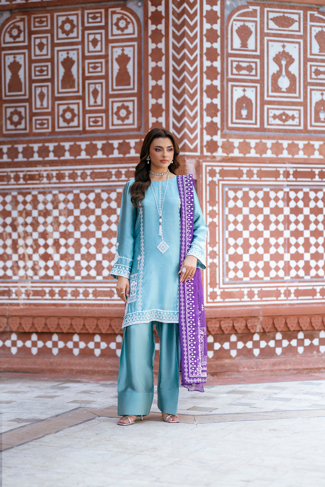 SF-263 | Sheesha Silk 3Pcs | Luxury Formal