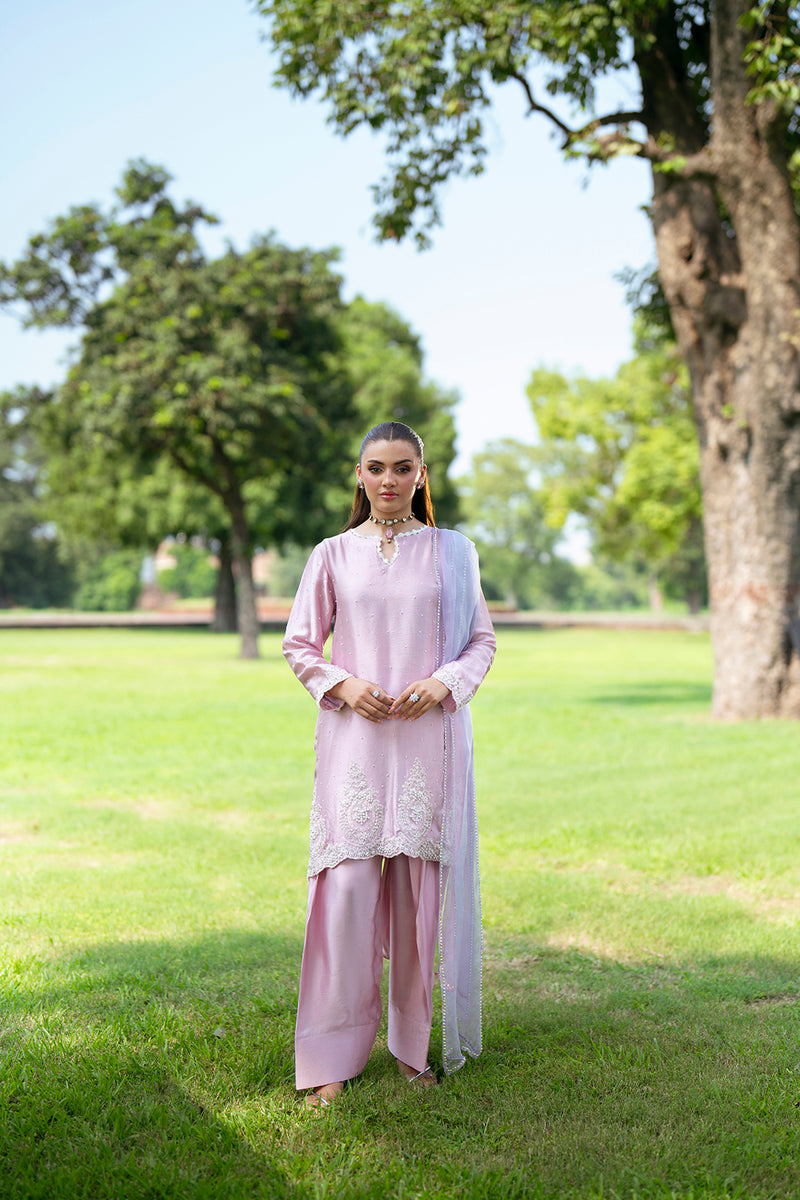 SF-255 | Embroidered Sheesha Silk 3Pcs | Luxury Formal