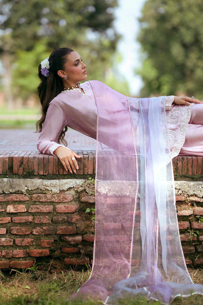 SF-255 | Embroidered Sheesha Silk 3Pcs | Luxury Formal