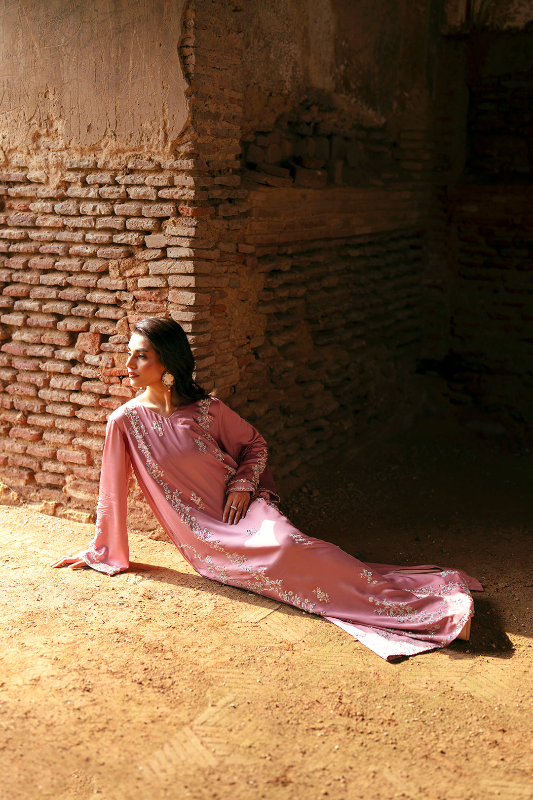 SF-256 | Rayyan Silk Kaftan | Luxury Formal