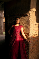 SF-260 | Medium Organza 2Pcs Saree | Luxury Formal
