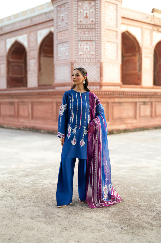 SF-266 | Embroidered Raw Silk 3Pcs | Luxury Formal