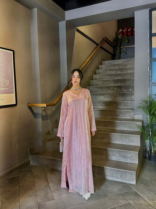 SF 253 | 2Pcs Sheesha Silk Kaftan |  Ready to Wear