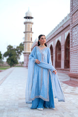 SF-261 | Embroidered Silk 3Pcs | Luxury Formal