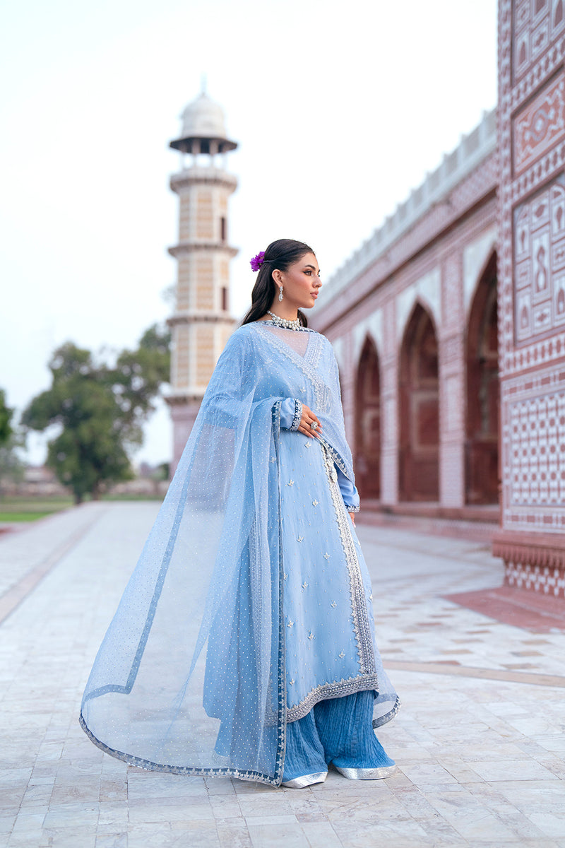 SF-261 | Embroidered Silk 3Pcs | Luxury Formal