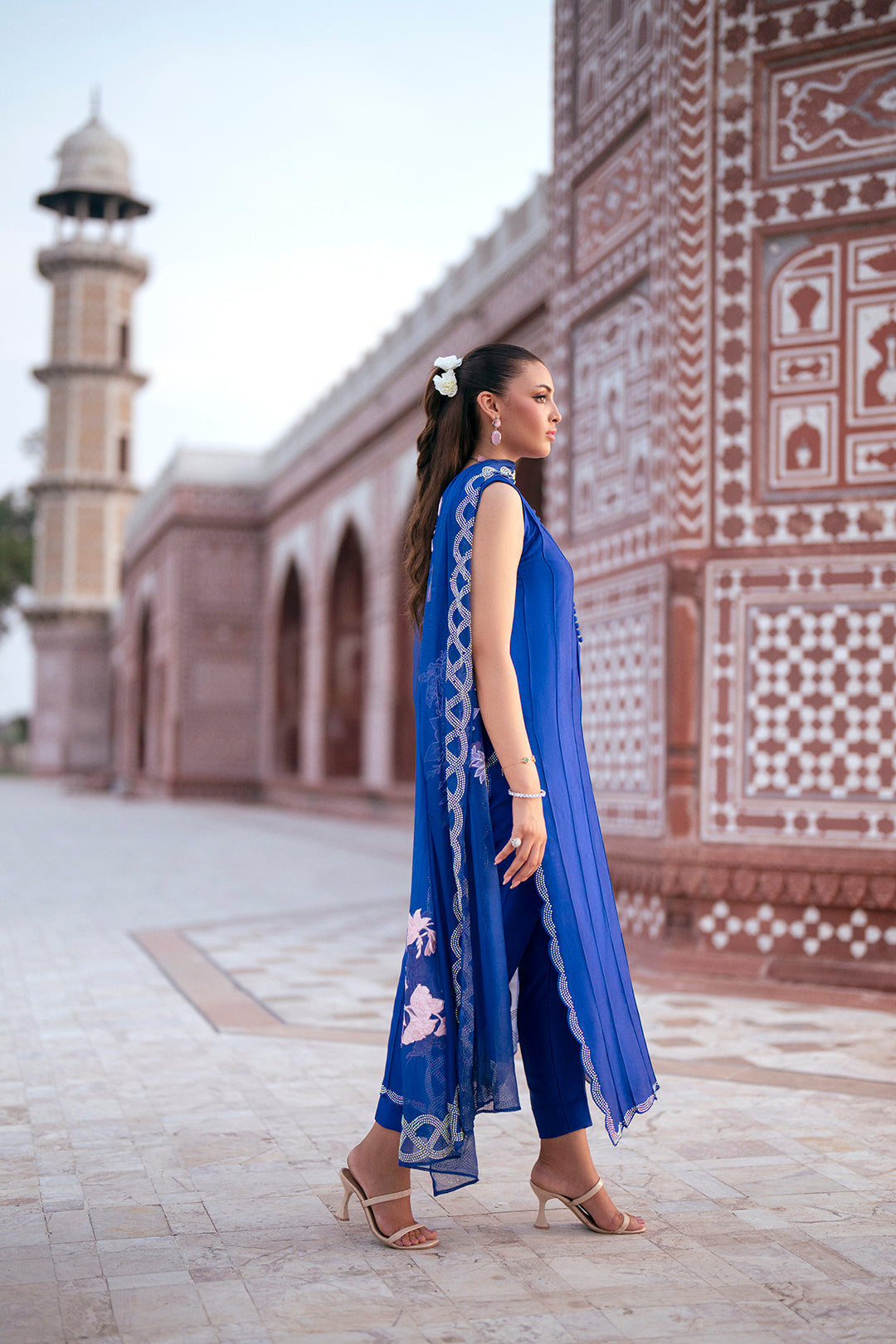 SF-270 | Embroidered & Embellished Pure Shesha Silk 3Pcs | Luxury Formal