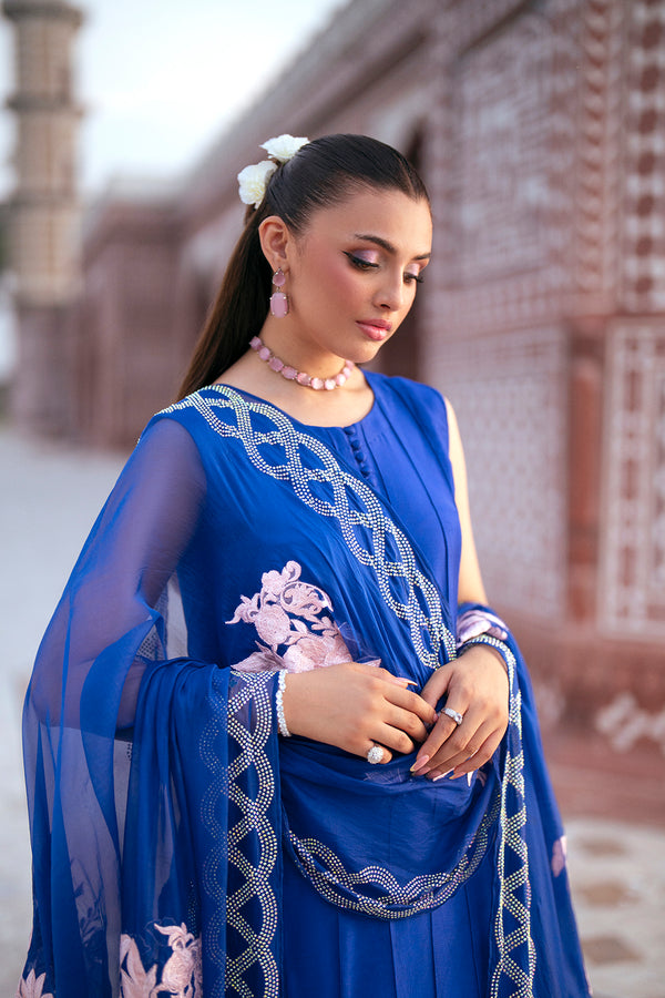 SF-270 | Embroidered & Embellished Pure Shesha Silk 3Pcs | Luxury Formal