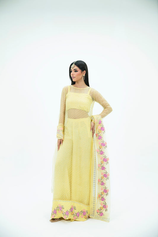 SF-258 | Embroidered Organza Gown | Luxury Formal