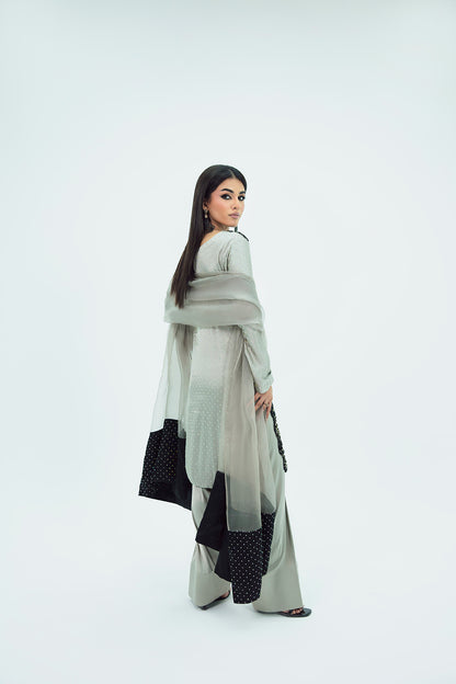 SF-265 | Embroidered Premium Silk 3Pcs | Luxury Formal