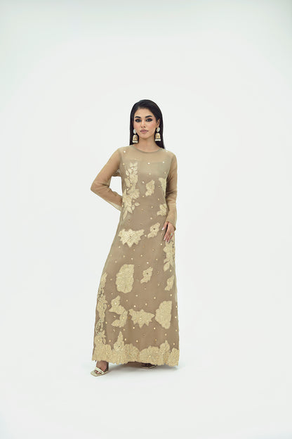 SF-271 | Threadwork Pure Organza Kaftan | Luxury Formal