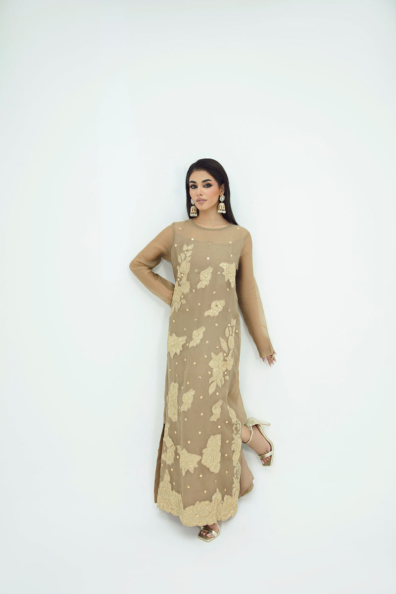 SF-271 | Threadwork Pure Organza Kaftan | Luxury Formal