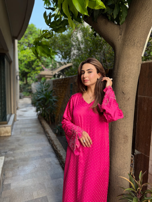 SF 252 | 2Pcs Sheesha Silk Kaftan |  Ready to Wear