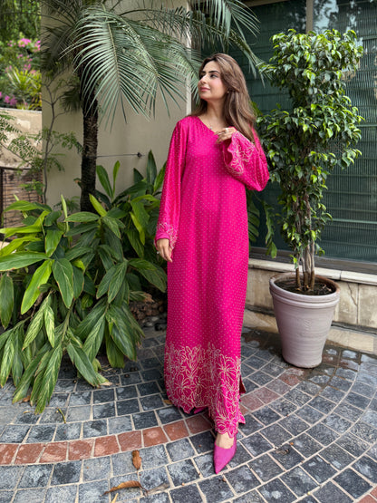 SF 252 | 2Pcs Sheesha Silk Kaftan |  Ready to Wear