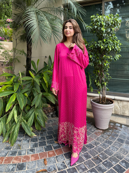 SF 252 | 2Pcs Sheesha Silk Kaftan |  Ready to Wear