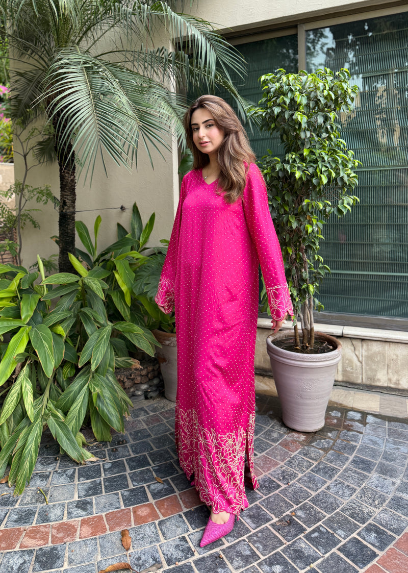 SF 252 | 2Pcs Sheesha Silk Kaftan |  Ready to Wear