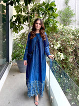 SF 251 | 2Pcs Sheesha Silk Kaftan |  Ready to Wear