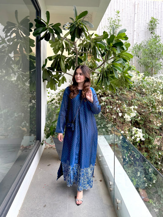 SF 251 | 2Pcs Sheesha Silk Kaftan |  Ready to Wear