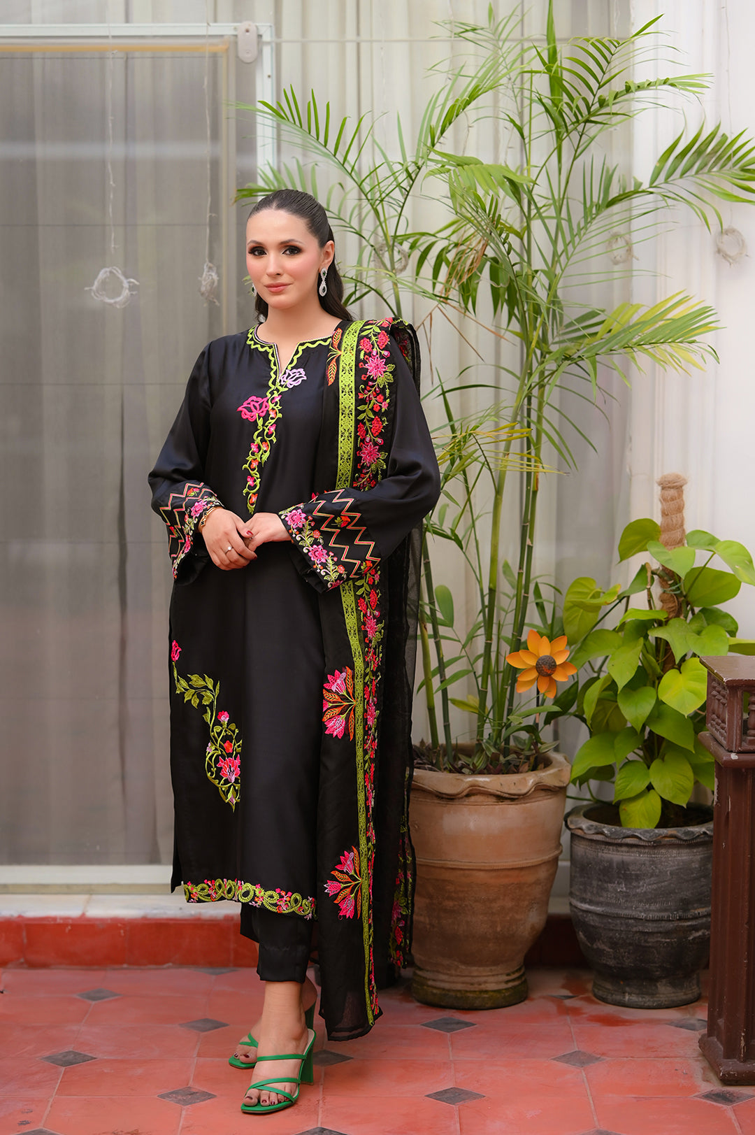 SF-232 | 3Pcs - Silk <br> Ready to Wear Festive </br>