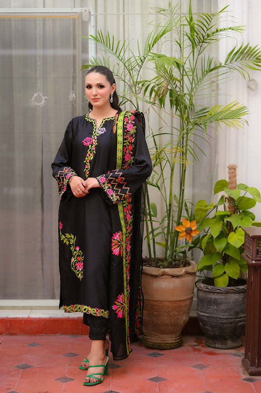 SF-232 | 3Pcs - Silk <br> Ready to Wear Festive </br>