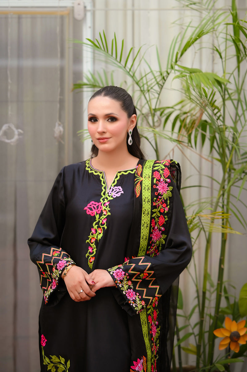 SF-232 | 3Pcs - Silk <br> Ready to Wear Festive </br>