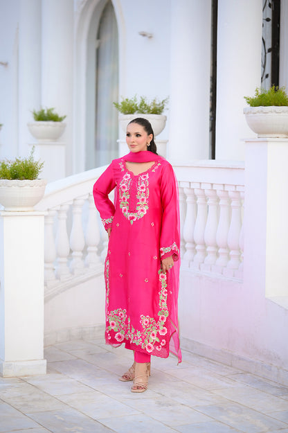 SF-233  | 3Pcs - Silk <br> Ready to Wear Festive </br>