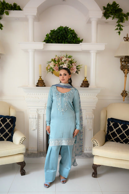 SF-234  | 3Pcs - Silk <br> Ready to Wear Festive </br>